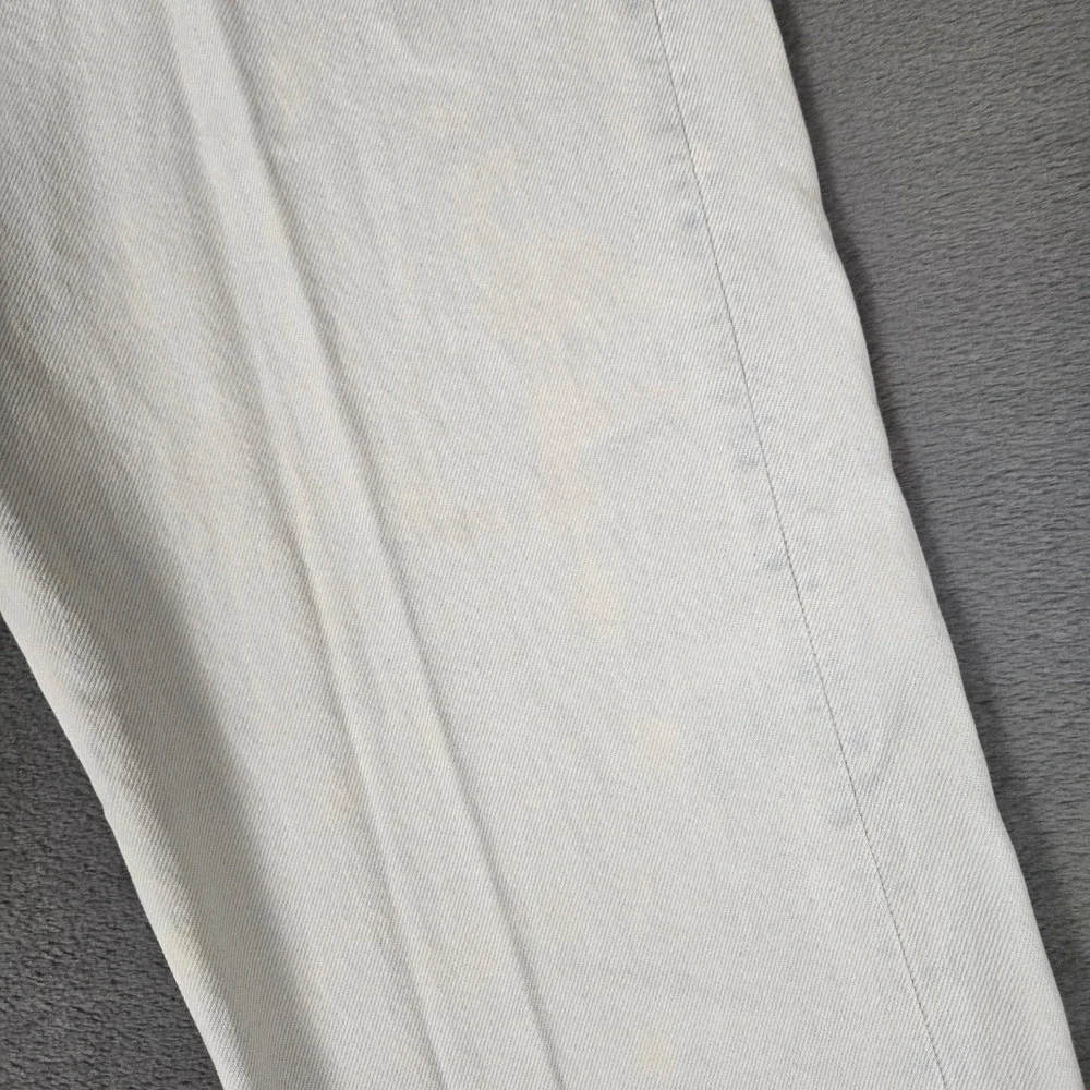 Vintage Levis 501 Jeans Mens 35x32 (Fit 32x30) White Straight Button Fly USA 80s